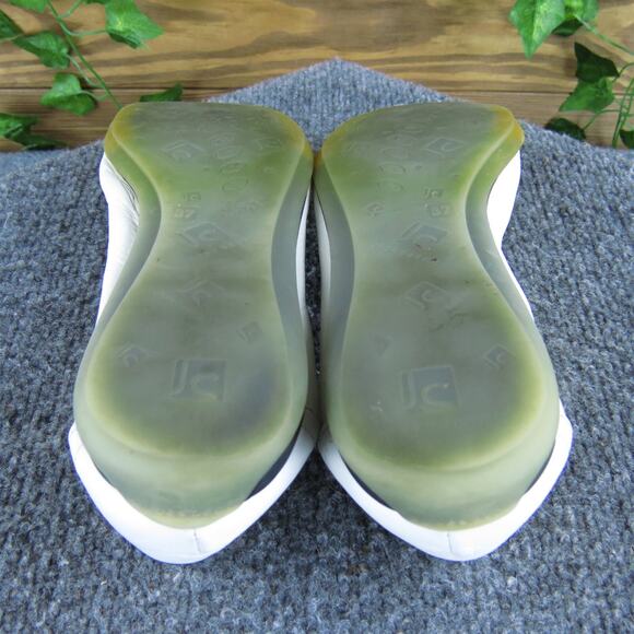 Jose Saenz Women's Ballet White Leather Sz 37 Medium Used 2025 - Picture 5 of 6